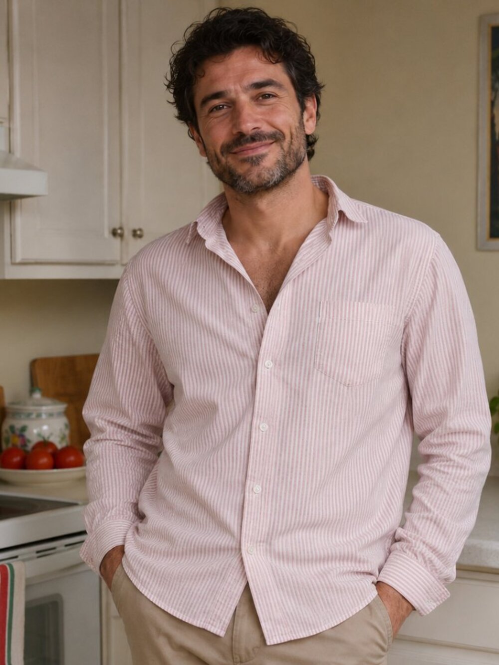 Men's Clothing Long Sleeve Shirts | Nordstrom's Trim Fit | Size M | Rose White